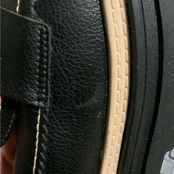 Black leather-like moccasins - Picture 8 of 8